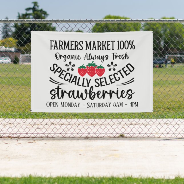 Farmers market strawberries add days times vendors banner (Insitu)