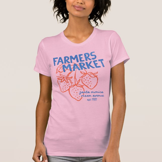 Farmers Market Strawberry Vintage Tee 🍓 (Front)