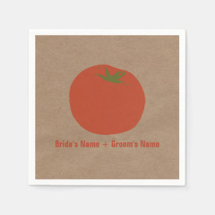 Farmer's Market Tomato Wedding Napkins