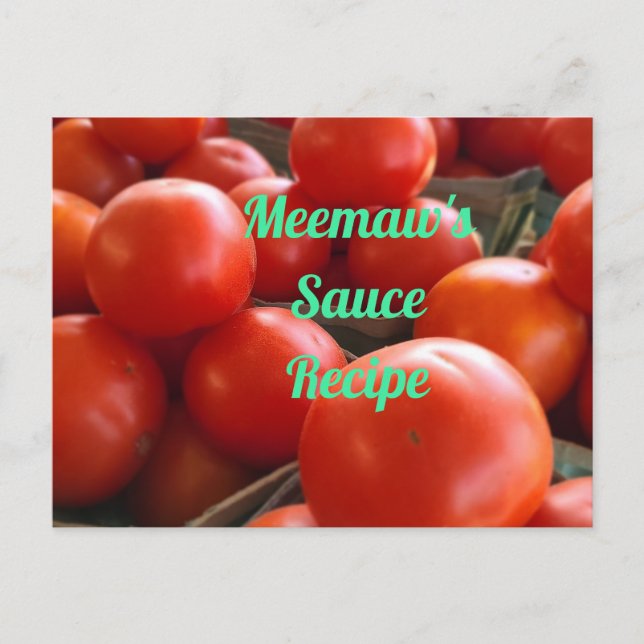 Farmer's Market Tomatoes Postcard (Front)