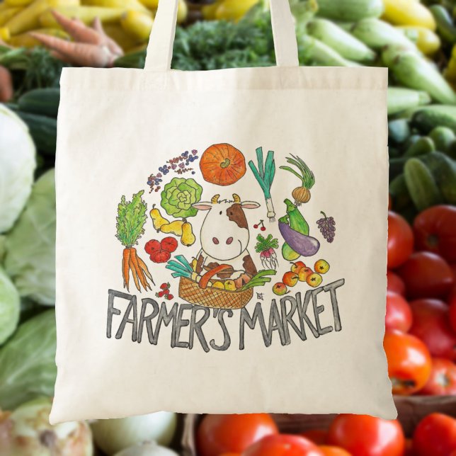 FARMER'S MARKET tote bag by Nicole Janes (Creator Uploaded)