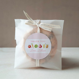 Farmers Market Vegetable Birthday Classic Round Sticker