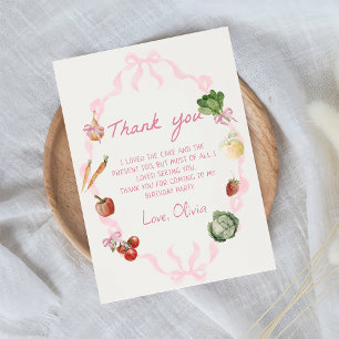 Farmers market Vegetable Thank You Card