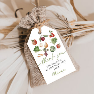 Farmers Market Vegetables Birthday Gift Tags