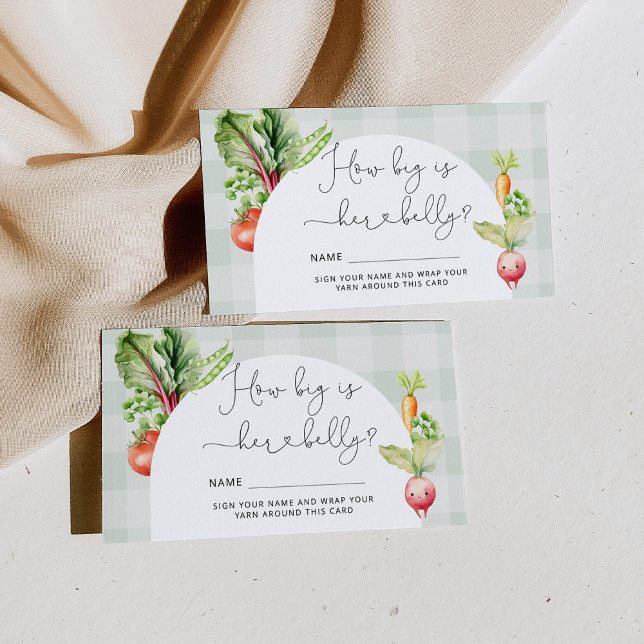 Farmers market vegetables how big mummy's belly enclosure card (Creator Uploaded)