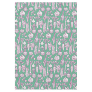 farmer's market vegetables purple peppermint tablecloth
