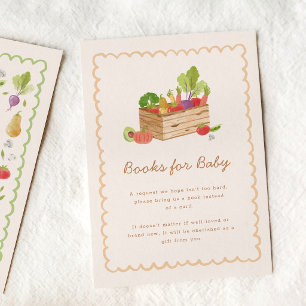 Farmer's Market Veggies Books for Baby Enclosure Card