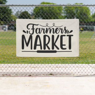 Farmers Market word art Banner