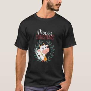 Farmers Mooey Christmas Fun Cow Xmas Attire T-Shirt
