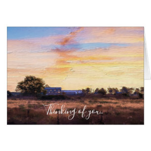 Farmers Morning Painterly Thinking Of You Card