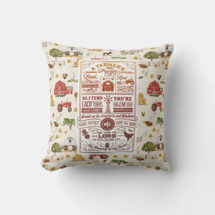 Farmers Prayer Farm Cushion