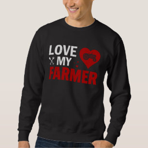 Farmers Wife Country Life Ladies Husband Farm Sweatshirt