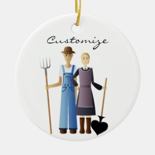 Farmer's Wife Queen of Spades Thunder_Cove Ceramic Tree Decoration