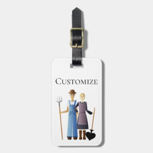Farmer's Wife Queen of Spades Thunder_Cove Luggage Tag