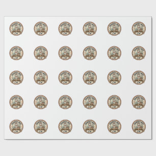 Farmer's Wife Rural Women Cat Farmer's Wife Rural Wrapping Paper