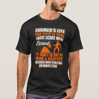 Farmeru2019s Life Tractors Planting Crops Men Wome T-Shirt