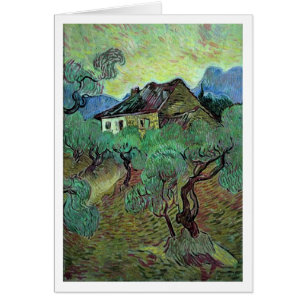 Farmhouse Among Olive Trees Van Gogh Fine Art