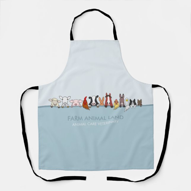 Farmhouse Animal Woodland Apron (Front)