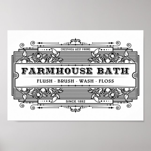 FARMHOUSE BATH POSTER (Front)
