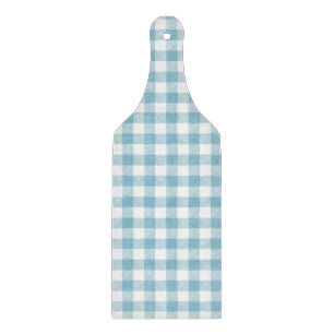 Farmhouse Blue Buffalo Check Cutting Board