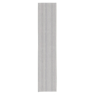 Farmhouse Blue Ticking Striped Style Table Runner