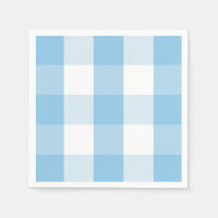 Farmhouse Blue white buffalo check napkins