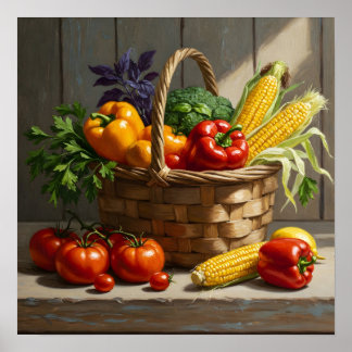 Farmhouse Bounty-Rustic Farmhouse Wall Art