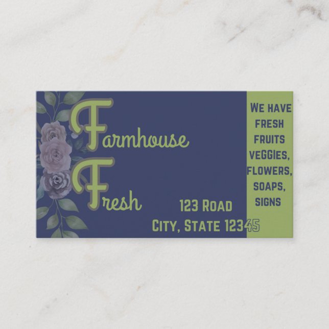 Farmhouse Business Card (Front)