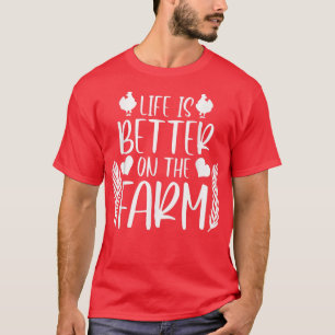 Farmhouse Chicken Farming for Farmer Agriculturist T-Shirt