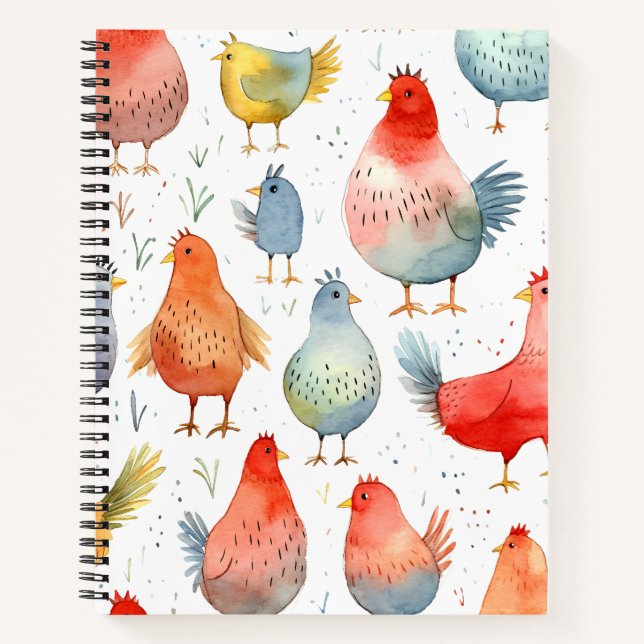 Farmhouse Chickens Notebook (Front)