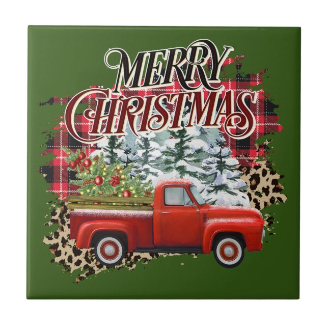 Farmhouse Christmas Tile (Front)