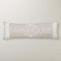 Farmhouse Classy Taupe & White Stripes Family Name