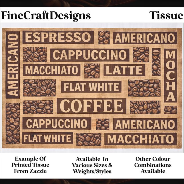 Farmhouse Coffee Lover Typography DC1 Decoupage Tissue Paper (Creator Uploaded)
