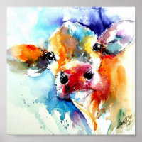 Farmhouse Cow by Natalie Graham -