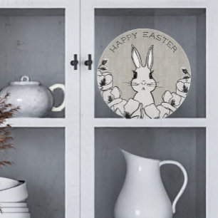 Farmhouse Easter Magnolia Flower Custom  Cutting Board