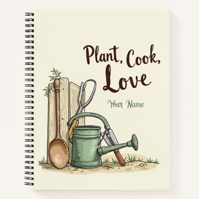 Farmhouse Family Cookbook Binder – Editable Quote Notebook (Front)