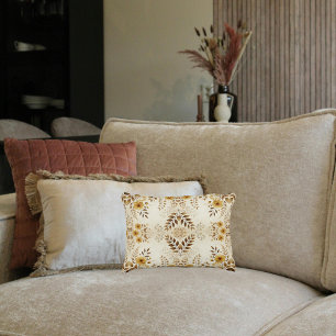 Farmhouse Floral Lumbar Decorative Cushion