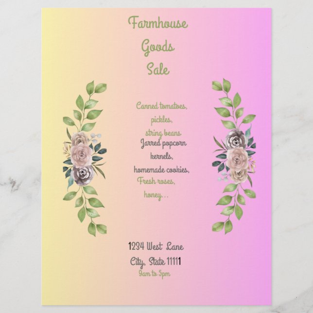 Farmhouse Flyer (Front)