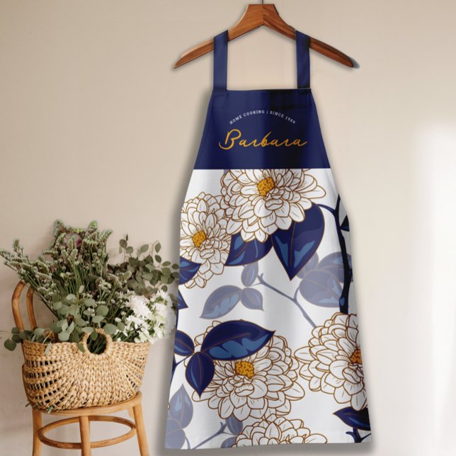 Farmhouse French Floral Stylish Rustic Pretty  Apron (Creator Uploaded)