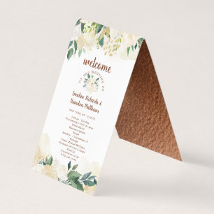 Farmhouse Fresh Rustic Country Ceremony Program