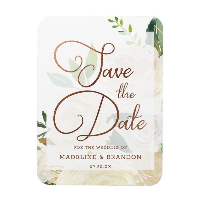 Farmhouse Fresh Rustic Country Fall Save the Date Magnet (Vertical)