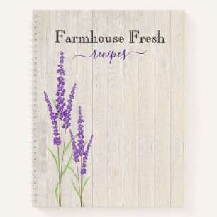 Farmhouse Fresh   Rustic Lavender Recipe Notebook