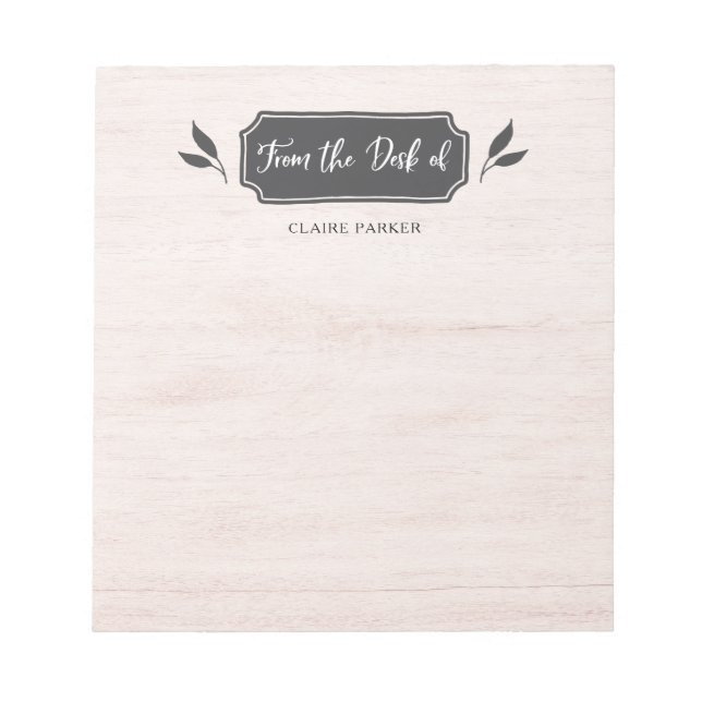 Farmhouse | From the Desk of Notepad (Front)