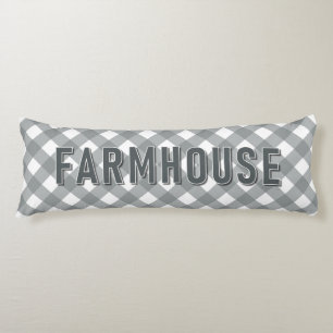 FARMHOUSE GINGHAM BODY CUSHION
