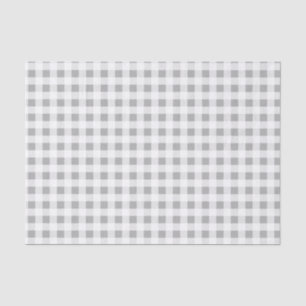 Farmhouse Gingham Grey & White Tissue Paper