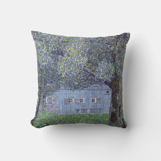Farmhouse, Gustav Klimt Cushion (Front)
