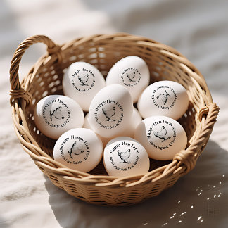 Farmhouse Hen | Personalised Egg Stamp