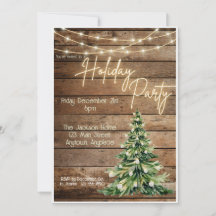 Farmhouse Holiday Party Invitation