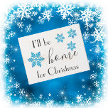 Farmhouse I’ll Be Home Christmas Snowflakes Wooden Box Sign<br><div class="desc">Farmhouse Christmas wooden sign with “I’ll be home for Christmas” sentiment  with pretty blue snowflakes on this quaint cottage style wood sign.  Perfect for any home decor and a perfect holiday gift.</div>