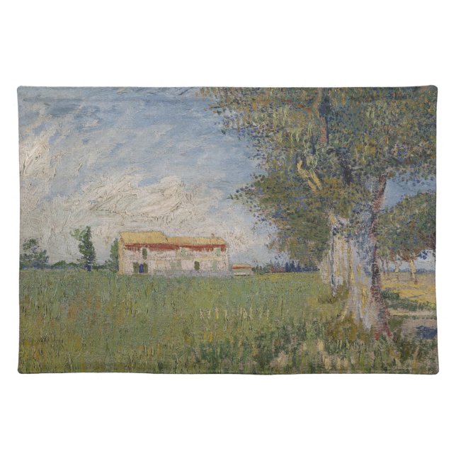 Farmhouse in a wheat field Placemat (Front)